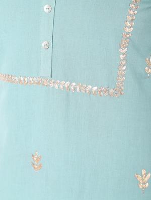 gota work kurta palazzo set - 16308015 - Standard Image - 5