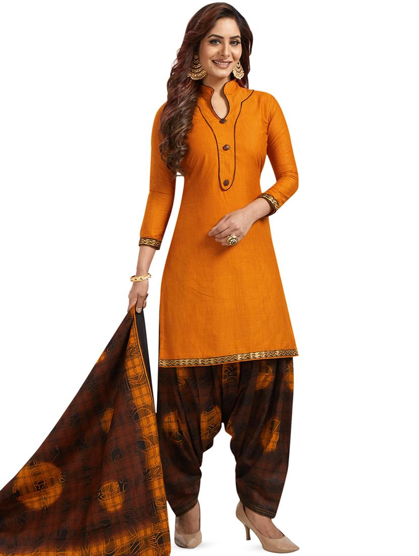printed unstitched patiyala suit - 16308767 - Zoom Image - 1