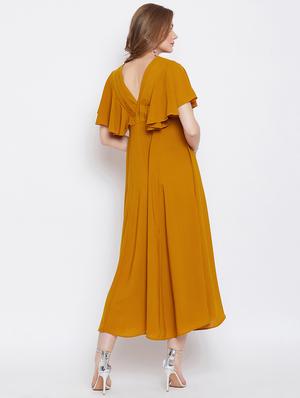 flutter sleeved maxi dress - 16308821 - Standard Image - 3