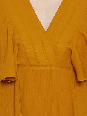 flutter sleeved maxi dress - 16308821 - Standard Image - 4