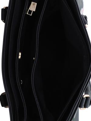 black leatherette (pu) regular handbag - 16309188 - Standard Image - 3
