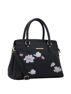 black leatherette (pu) regular handbag - 16309188 - Standard Image - 4