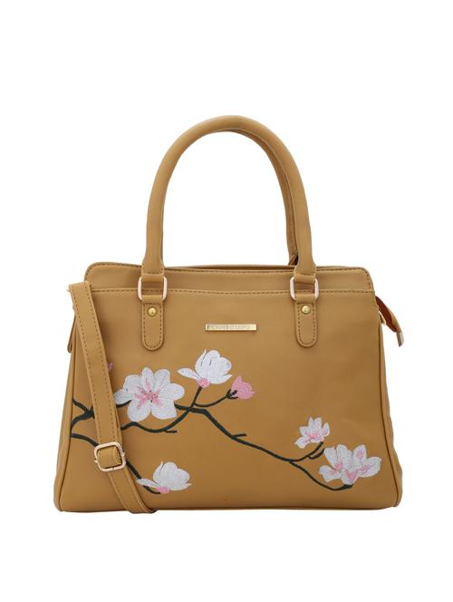 yellow leatherette (pu) handbag - 16309189 -  Standard Image - 0