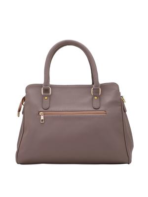 brown leatherette (pu) regular handbag - 16309191 - Standard Image - 2