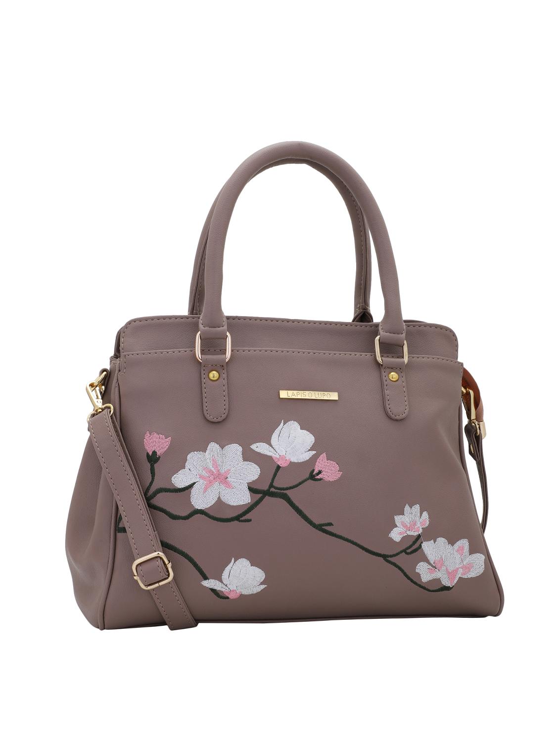 brown leatherette (pu) regular handbag - 16309191 - Zoom Image - 4