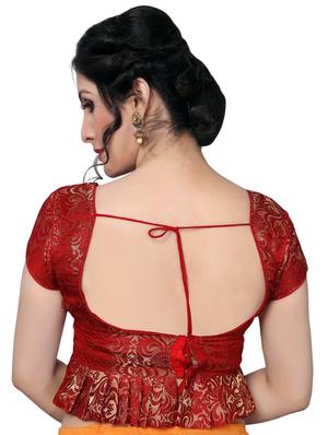 self-design solid blouse - 16309645 - Standard Image - 2