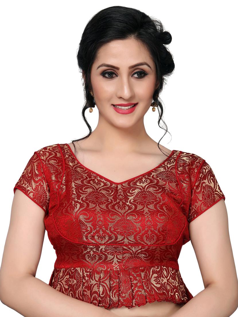 self-design solid blouse - 16309645 - Zoom Image - 1
