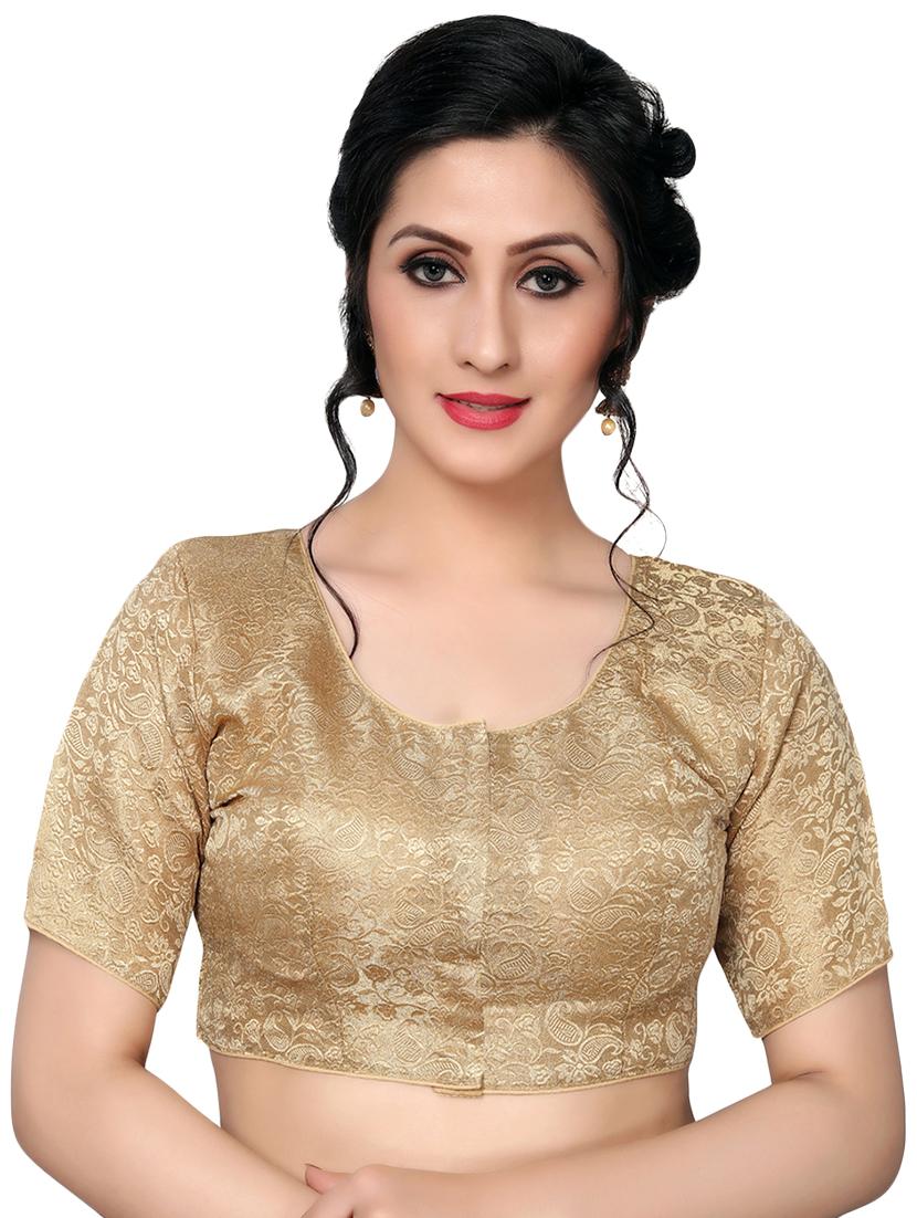 Self-design solid blouse - 16309648 - Zoom Image - 1