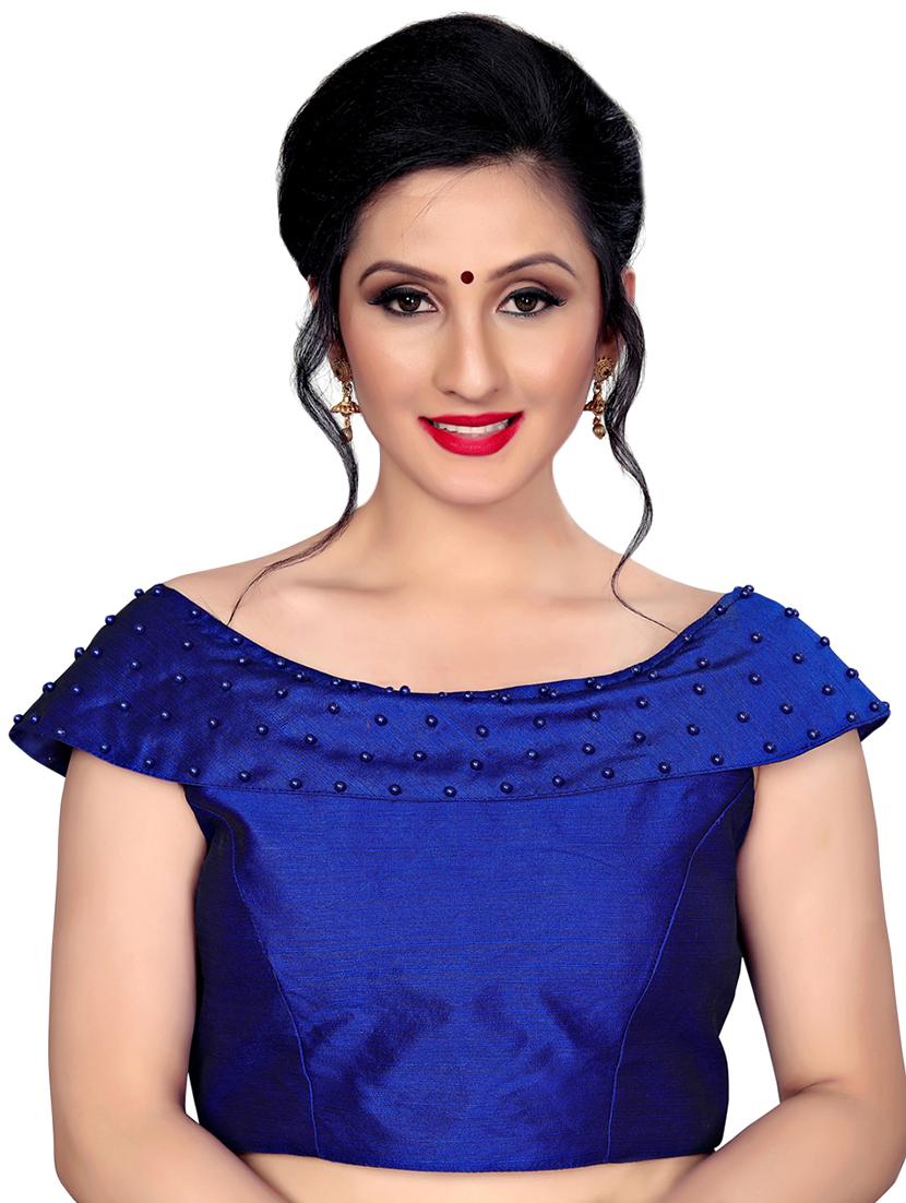 embellished solid blouse - 16309662 - Zoom Image - 1