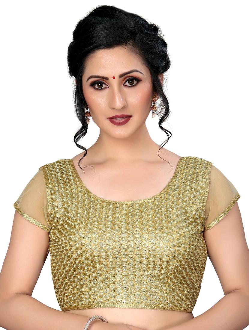 embroidered net sleeved blouse - 16309684 - Zoom Image - 1
