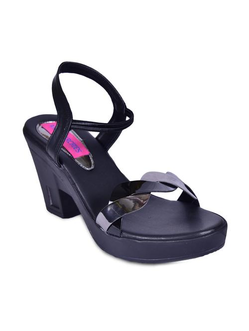 black back strap sandals - 16309735 - Standard Image - 1