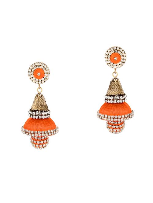 orange brass other earring - 16310553 - Standard Image - 1