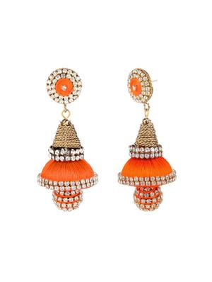 orange brass other earring - 16310553 - Standard Image - 2
