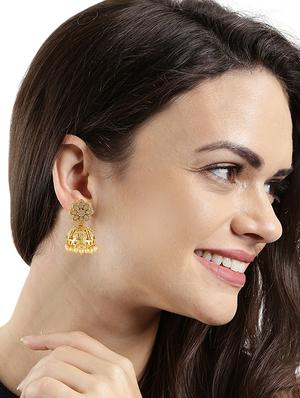gold brass other earring - 16310595 - Standard Image - 3