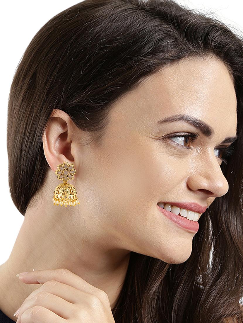 gold brass other earring - 16310595 - Zoom Image - 3