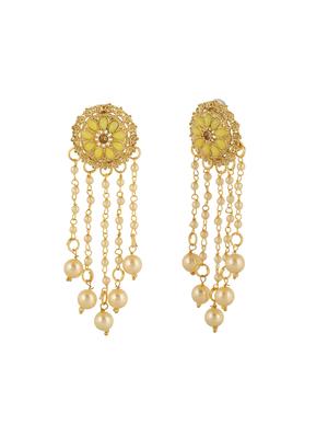 green brass other earring - 16310601 - Standard Image - 2