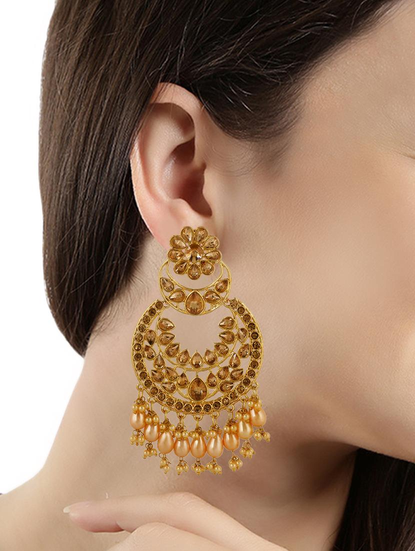 gold brass other earring - 16310603 - Zoom Image - 4