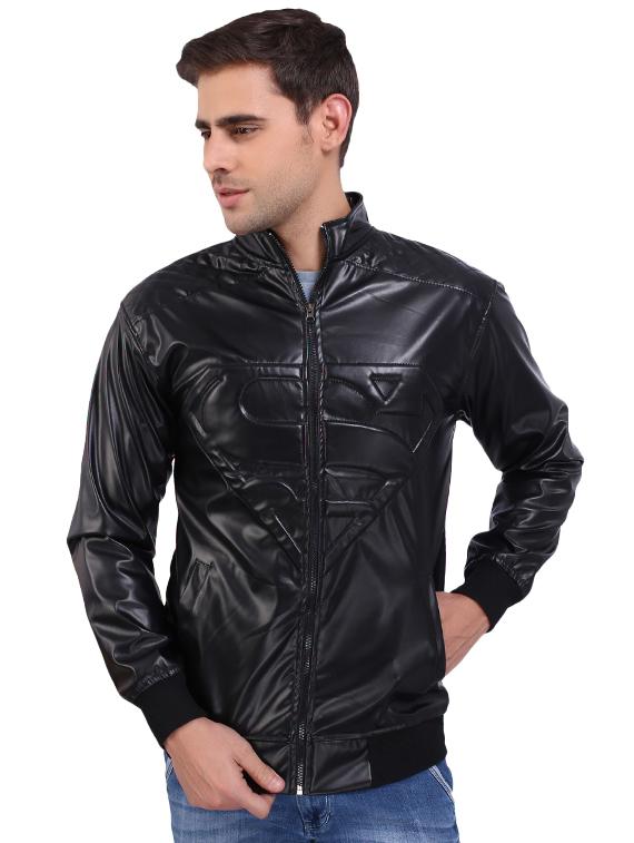 black faux leather biker jacket - 16310840 - Zoom Image - 1