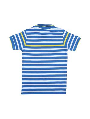 striped polo neck t-shirt - 16310964 - Standard Image - 2