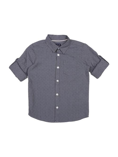 textured roll up sleeve shirt - 16310991 - Very Small Image - 1