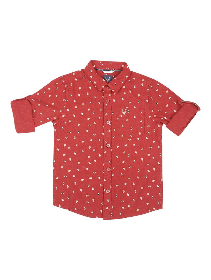 pocket patched roll up sleeve shirt - 16310993 - Zoom Image - 1