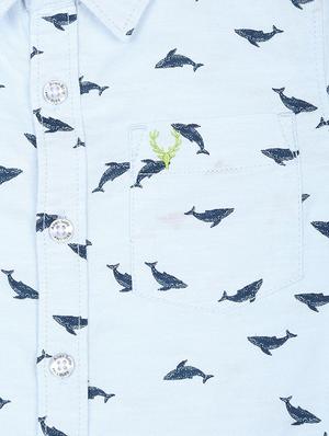 roll u sleeved graphic shirt - 16311055 - Standard Image - 3