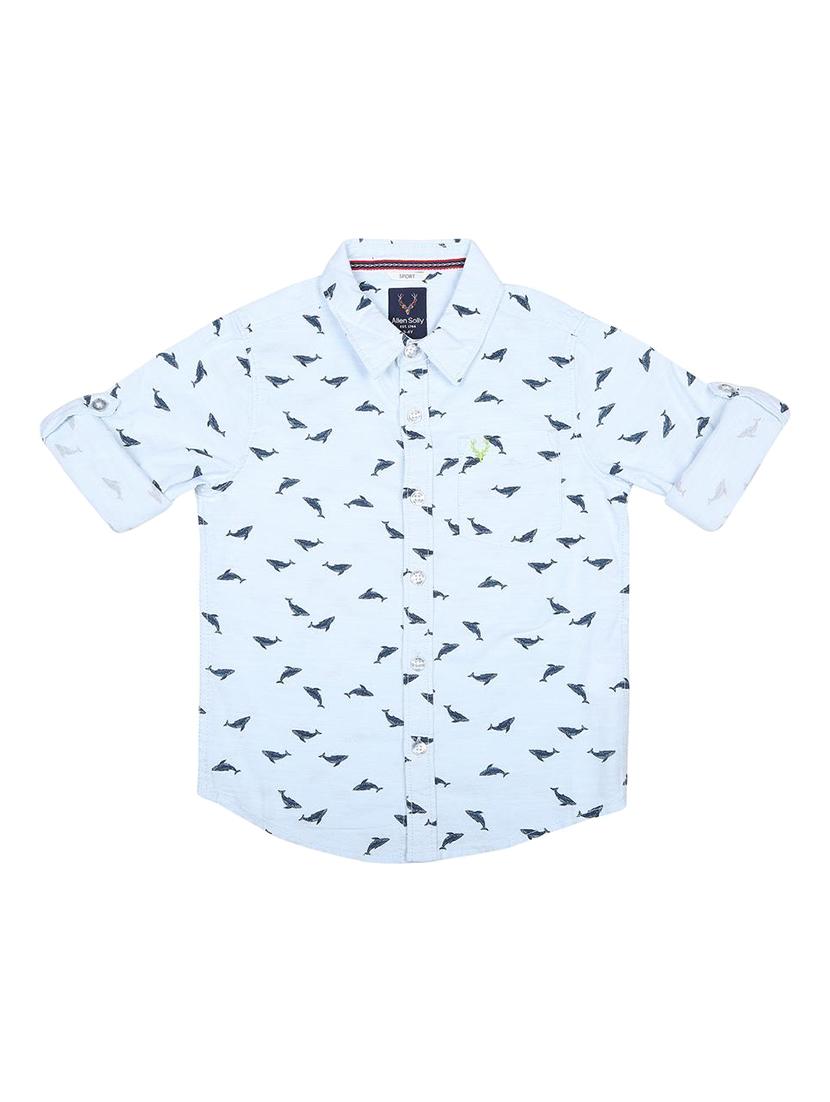 roll u sleeved graphic shirt - 16311055 - Zoom Image - 1