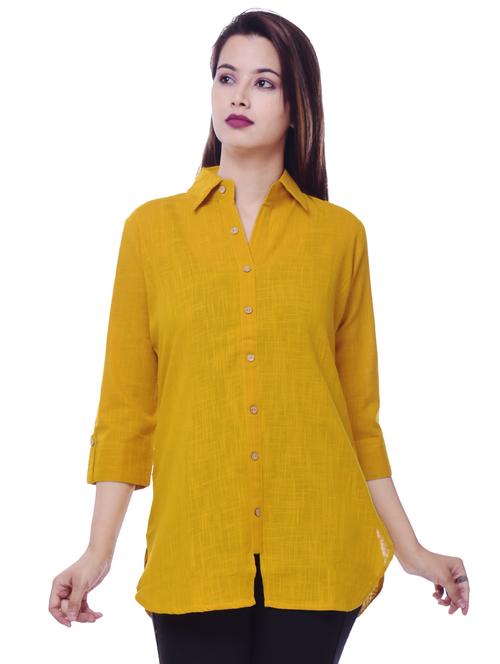 solid straight kurti - 16311175 - Very Small Image - 1