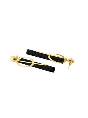 black metal drop earring - 16311564 - Standard Image - 2