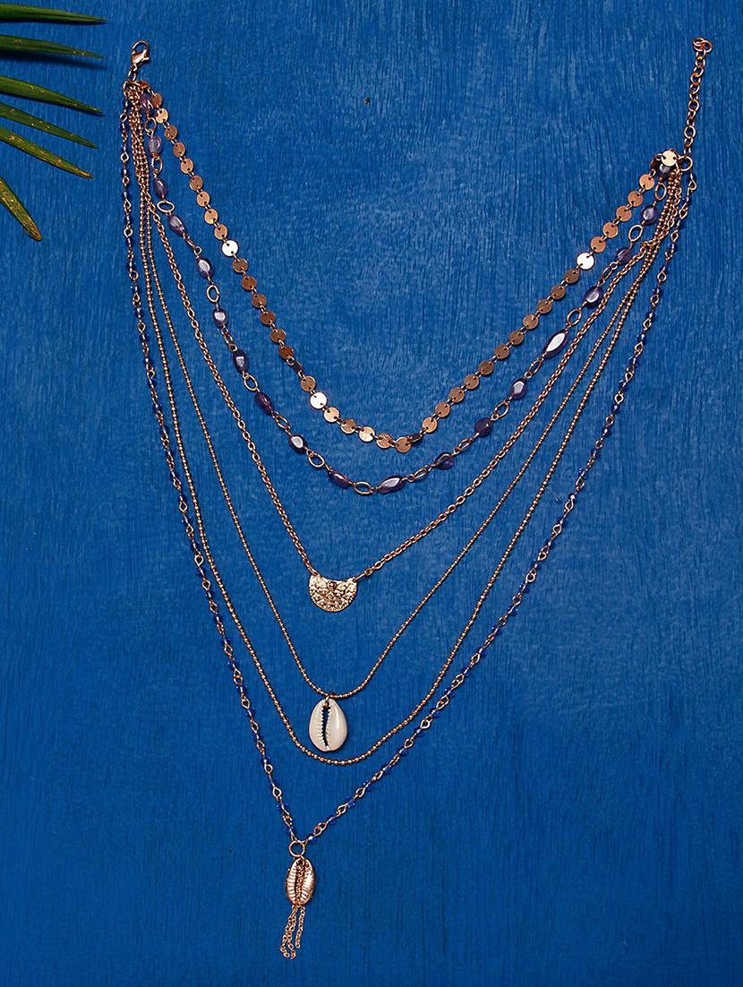 multi colored metal statement necklace - 16311677 - Zoom Image - 1