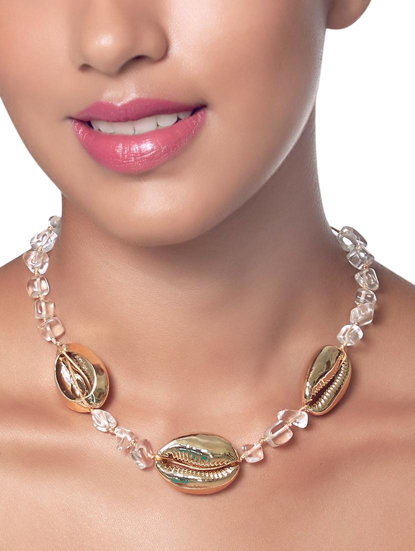 white metal statement necklace - 16311678 - Zoom Image - 3