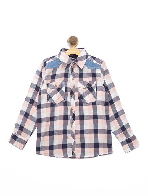 pocket patch checkered shirt - 16311718 - Standard Image - 1