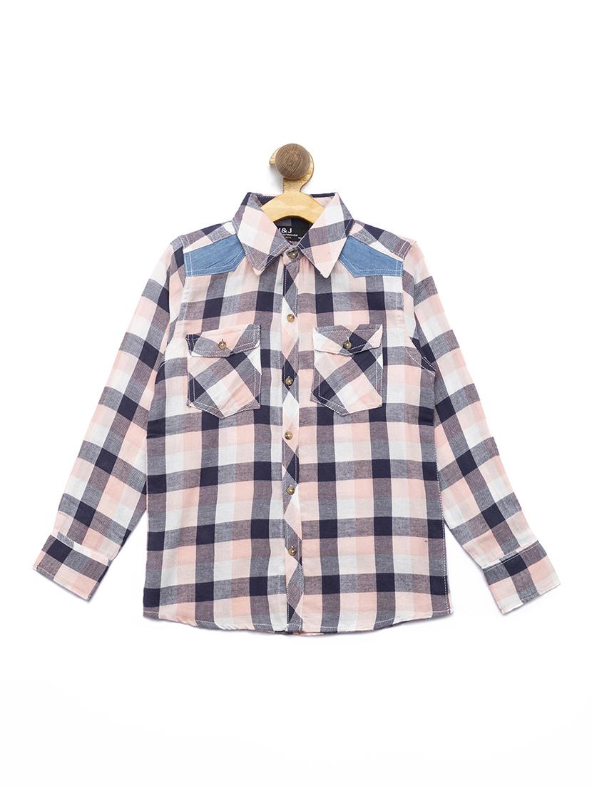pocket patch checkered shirt - 16311718 - Zoom Image - 1