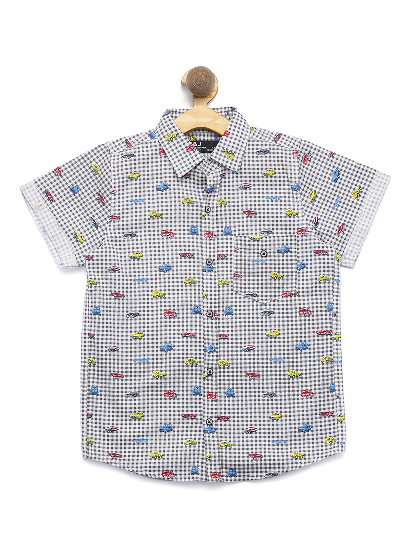 turn-up sleeved quirky shirt - 16311723 - Zoom Image - 1