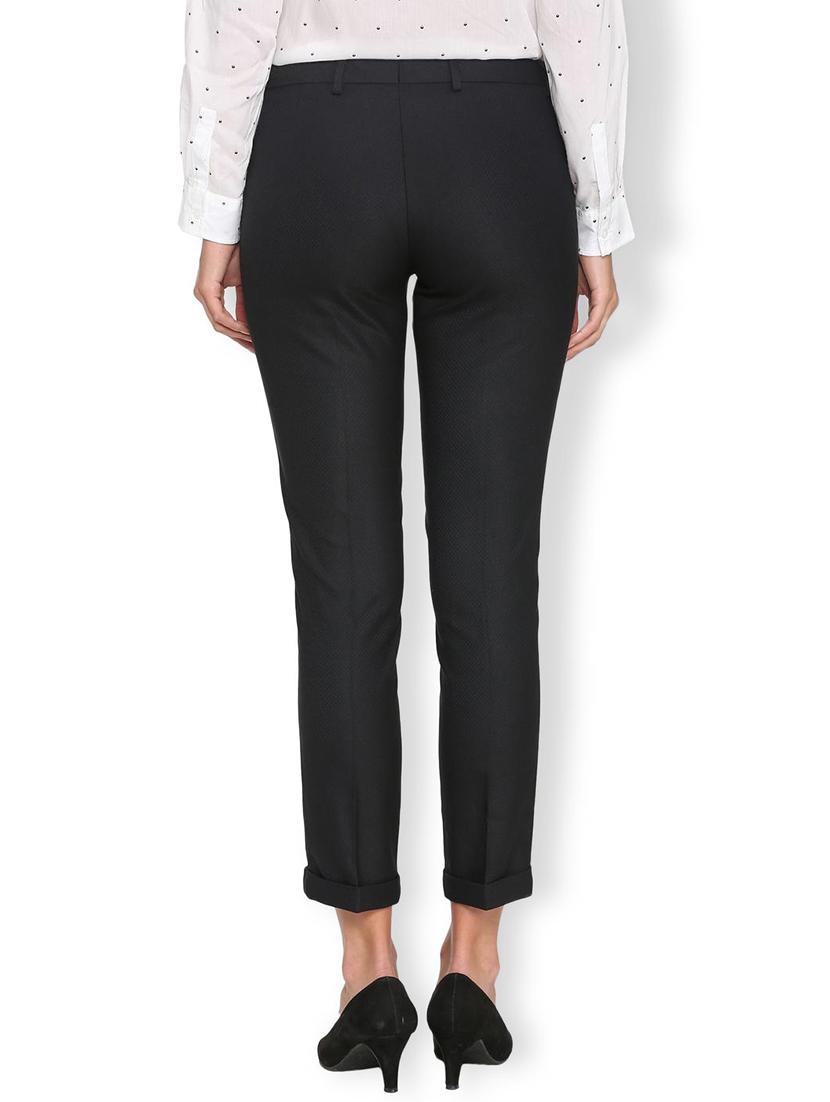 flat front mid rise trouser - 16312147 - Zoom Image - 2