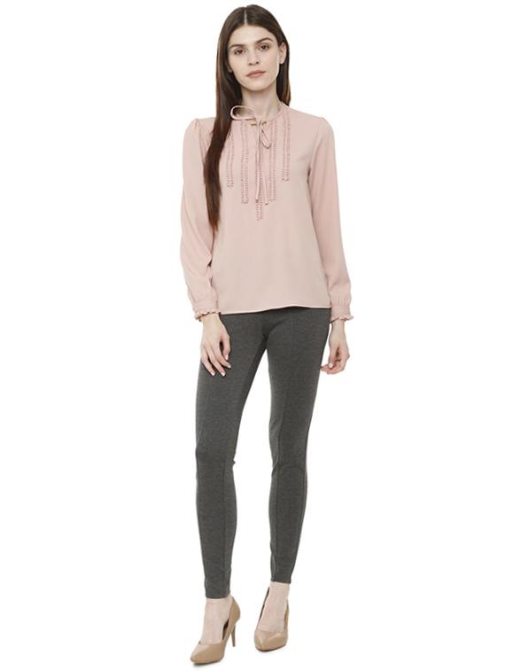 high waist solid jeggings - 16312158 - Zoom Image - 3
