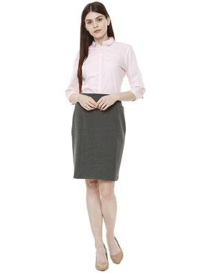 high rise solid pencil skirt - 16312169 - Standard Image - 3