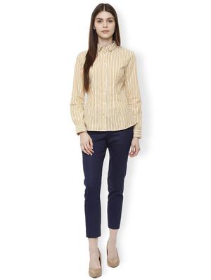 curved hem stripped shirt - 16312228 - Standard Image - 3