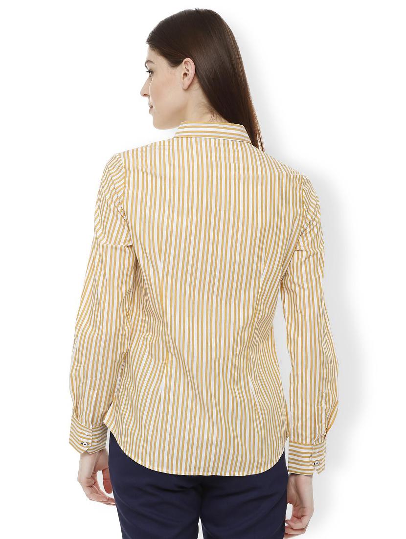 curved hem stripped shirt - 16312228 - Zoom Image - 2