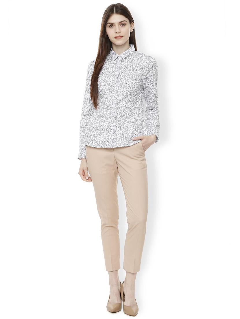 concealed placket floral shirt - 16312240 - Zoom Image - 3