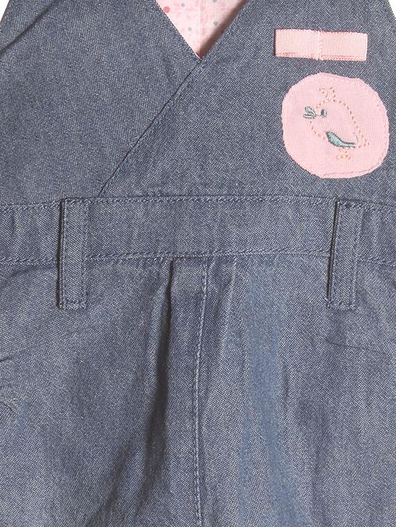 blue cotton romper - 16312529 - Zoom Image - 3