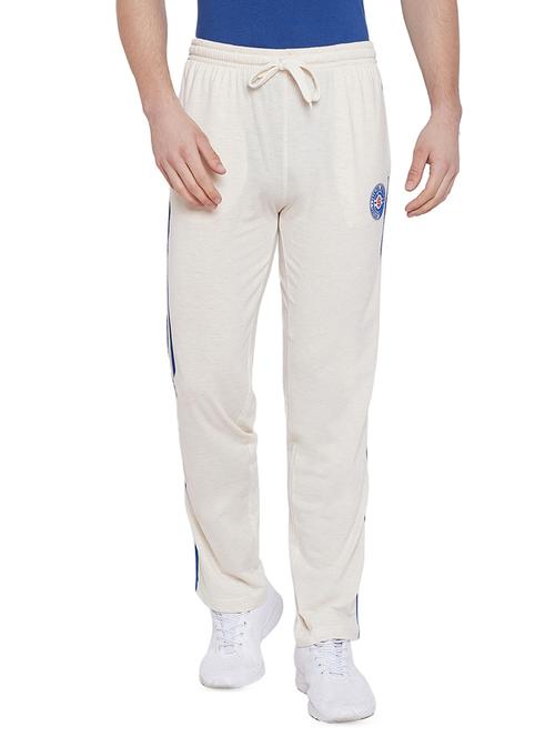 green cotton full length track pant - 16312732 - Standard Image - 1