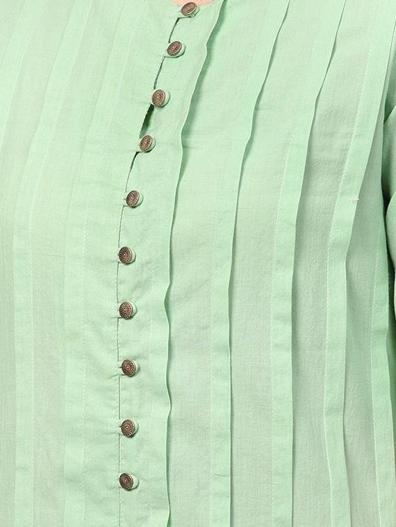 pastel solid straight kurta - 16313955 - Zoom Image - 4