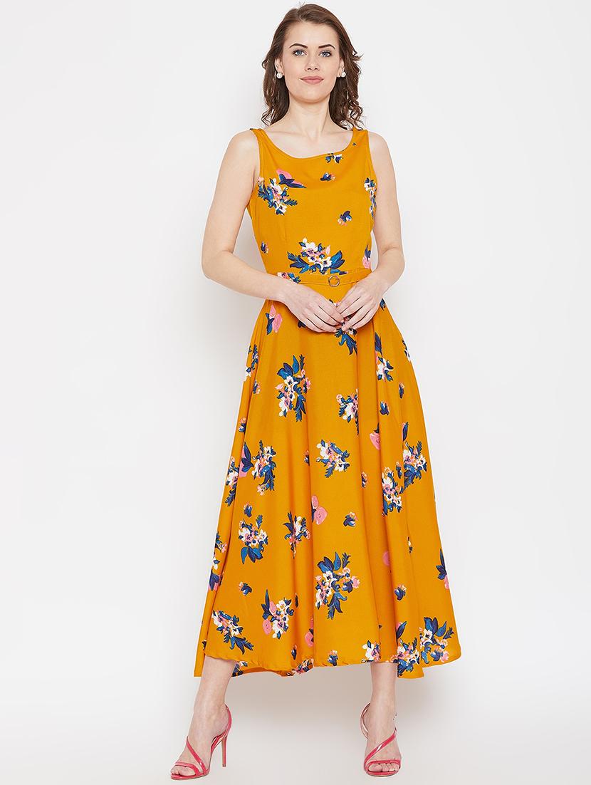key hole back floral maxi dress - 16314081 - Zoom Image - 1