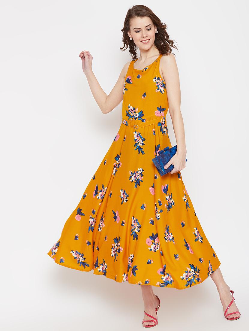 key hole back floral maxi dress - 16314081 - Zoom Image - 4