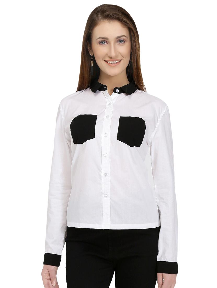 contrast pocket patch shirt - 16314132 - Zoom Image - 1