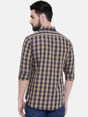 multi colored checkered casual shirt - 16314154 - Standard Image - 3