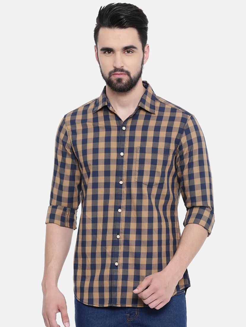 multi colored checkered casual shirt - 16314154 - Zoom Image - 1