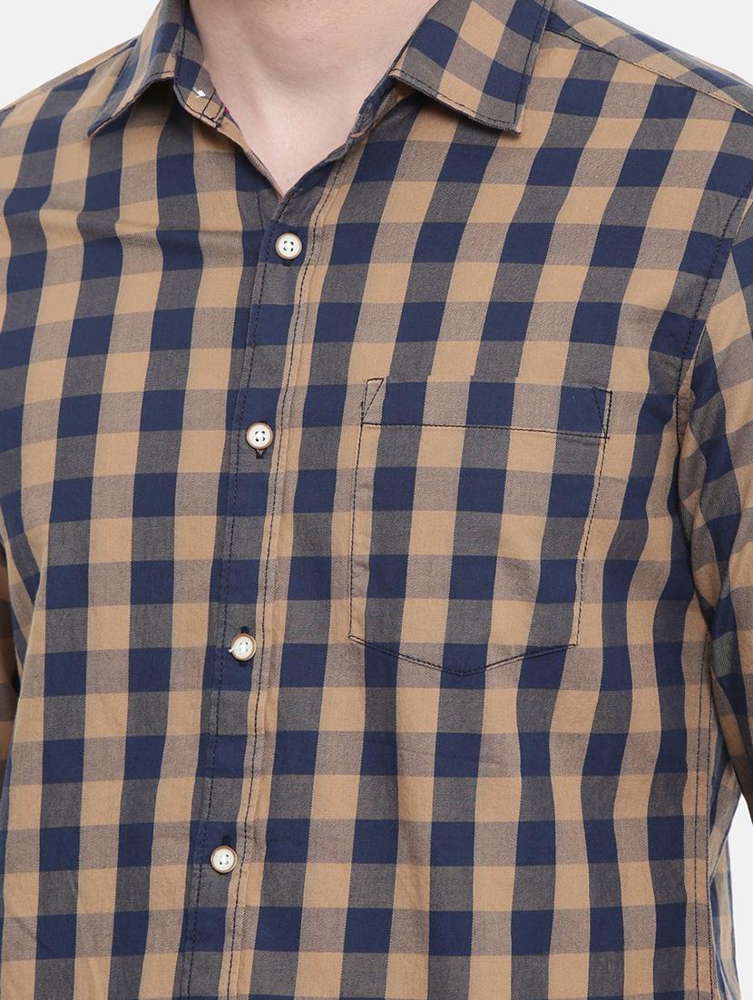 multi colored checkered casual shirt - 16314154 - Zoom Image - 4