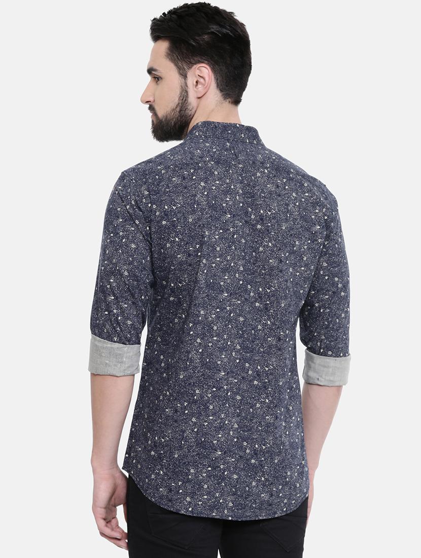 grey printed casual shirt - 16314174 - Zoom Image - 3